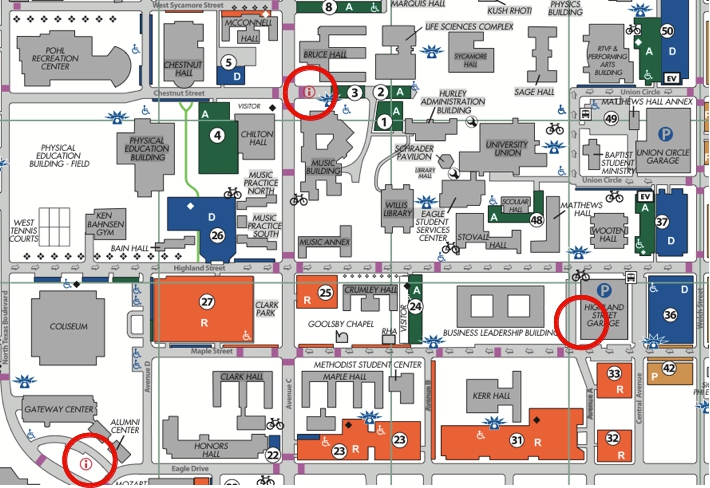 Parking Information Locations